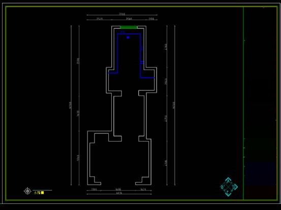 新区网吧结构设计CAD图纸