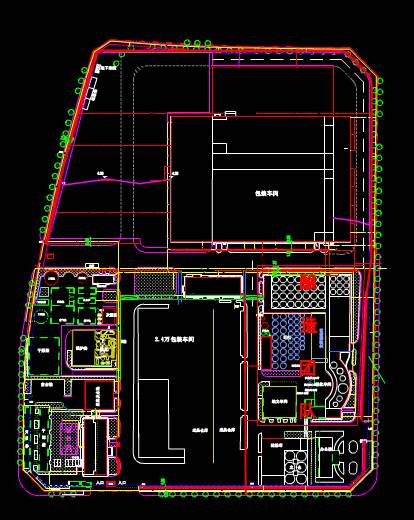 工装施工全厂平面CAD施工图