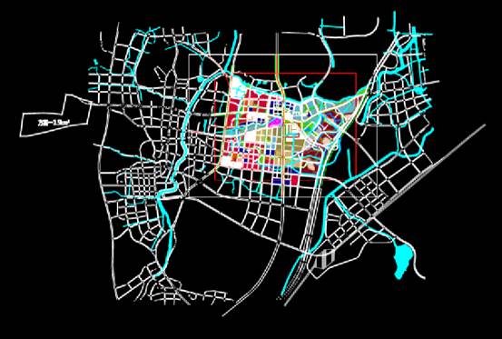 城市规划CAD平面图之地形方案设计
