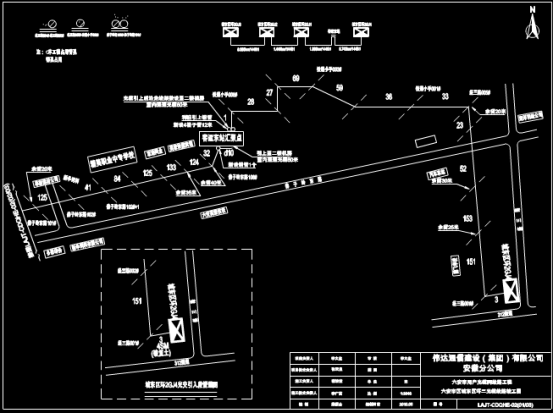 城区光缆线路cad图纸制图方法