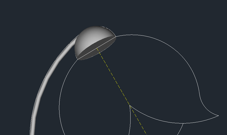 浩辰CAD三维建模实例：风铃花台灯