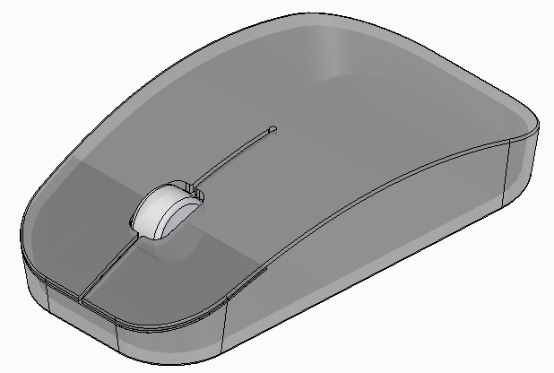 浩辰3D建模实例：无线鼠标
