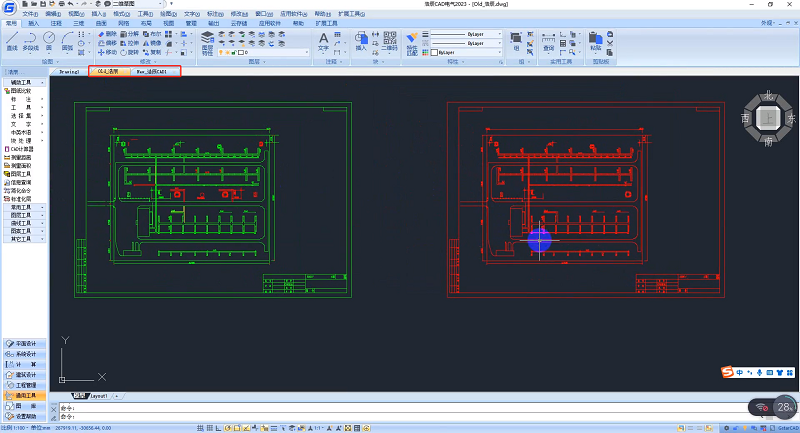 CAD电气软件图纸对比