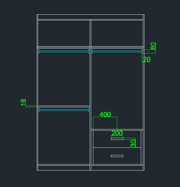 CAD衣柜图的绘制步骤