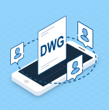 如何将手机中的DWG图纸发送给他人？