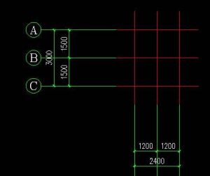 CAD軸線標注步驟
