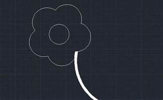 绘制花朵CAD练习图步骤