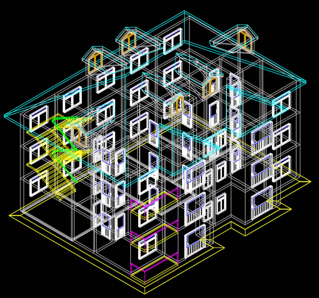 现代精致双层别墅CAD室内装修图（含效果图） -CAD之家