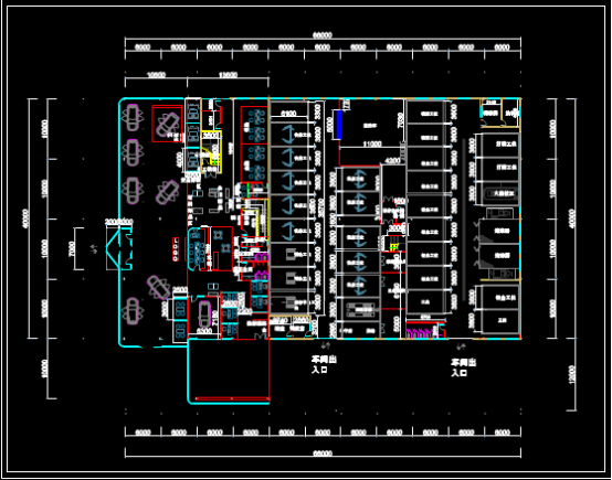 某商场各楼层布局设计方案的CAD下载图纸
