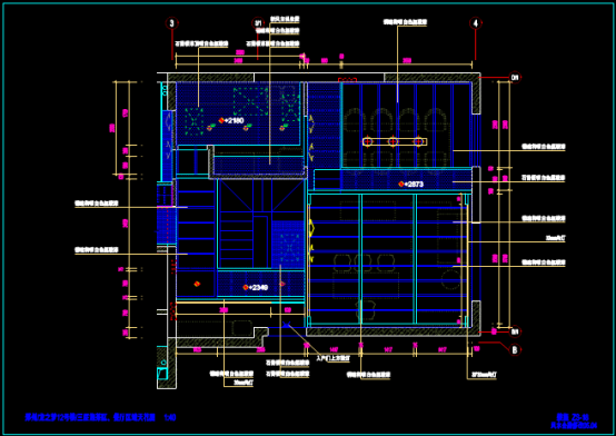 某茶餐厅的CAD建筑施工图