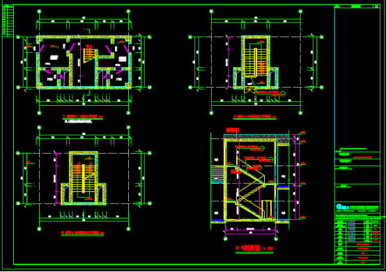 地下室设计CAD图纸