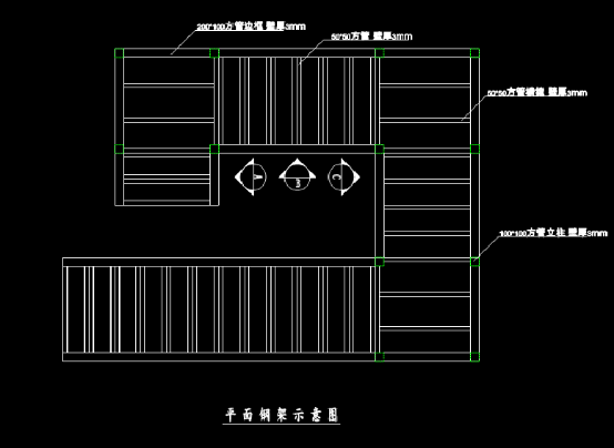 钢结构楼梯结构设计CAD图纸