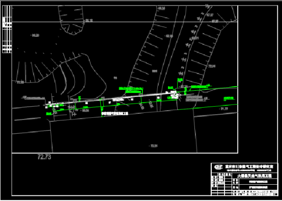地桥路燃气管道平面CAD图纸