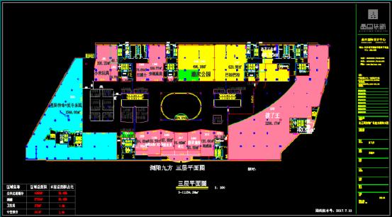 购物广场定位CAD设计图纸