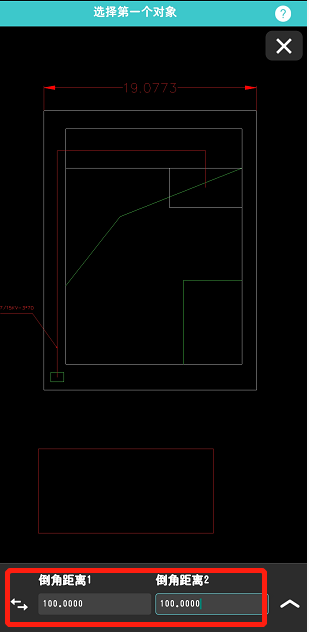 手机CAD看图软件中怎么画倒角？CAD画倒角