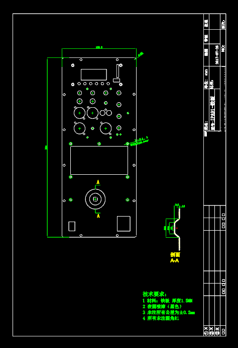 铁板机械零部件CAD图纸