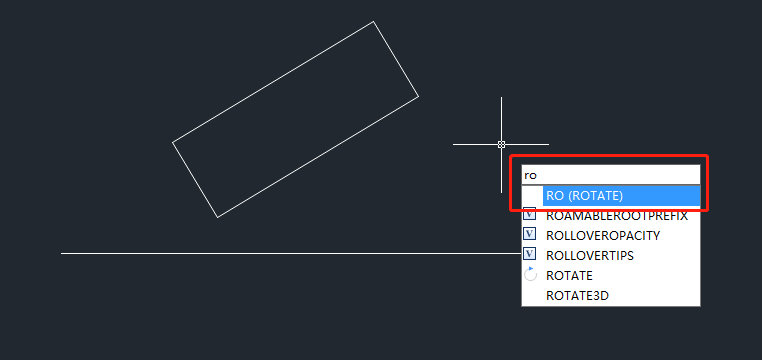 CAD中怎么将图形旋转到和一条线平行？