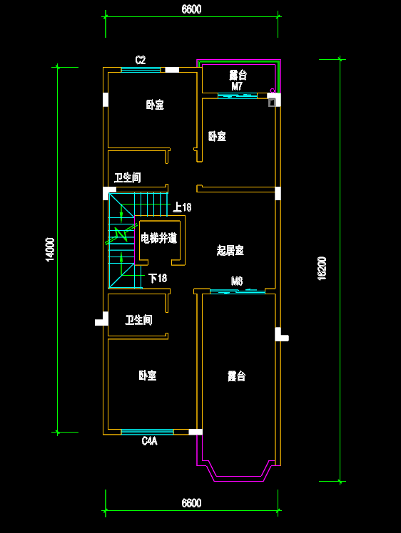 CAD别墅建筑平面图纸