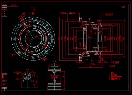 立式机座CAD机械设备图纸