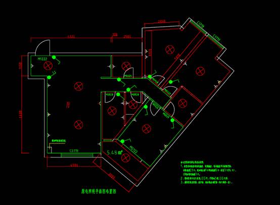 办公室土建改造平面设计CAD图纸