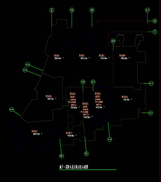 地下车库CAD消防系统给排水图
