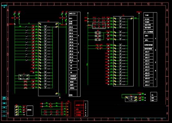 变电站新建工程PT柜二次原理CAD图纸