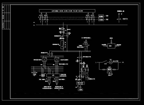 某电场集控中心220V直流馈线CAD图纸