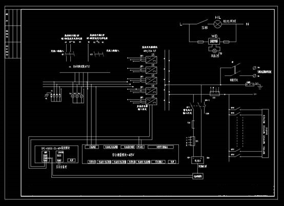 某电场集控中心220V直流馈线CAD图纸