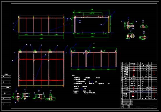 二层三列升降横移立体车库设计CAD图纸