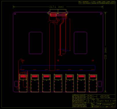 电子元器件尺寸定位CAD图纸