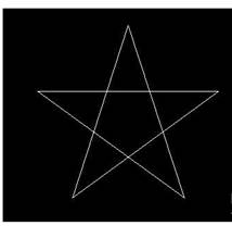 CAD画五角星实例