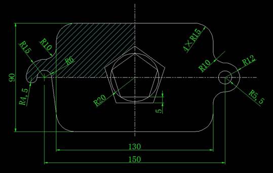 如何计算CAD图中零件的阴影面积
