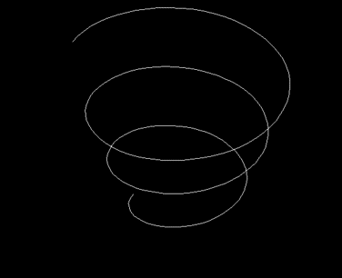 浩辰CAD中螺旋线的绘制
