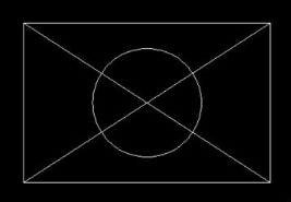 CAD画圆之在矩形正中心绘制圆形的两种方法