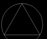 CAD计算面积之绘图并求出三角形周长和阴影面积