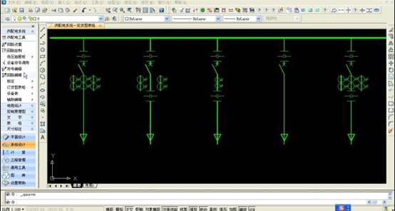 供配电系统中CAD表格怎么绘制