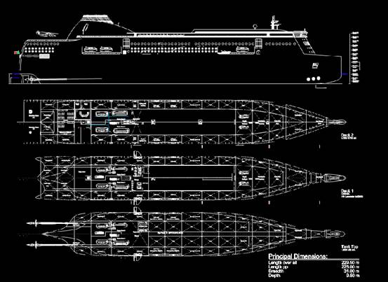 CAD机械制图之坦克总布置图