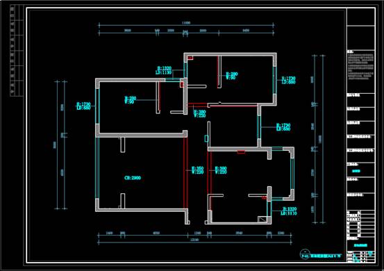 CAD室内设计图库大全之平面系统设计