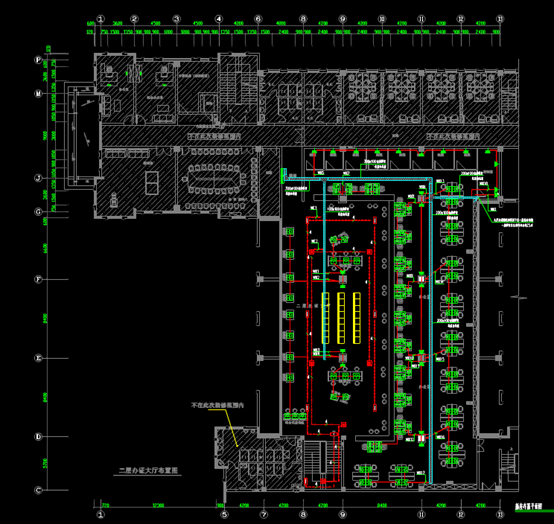 行政家居的CAD电气工程制图图纸
