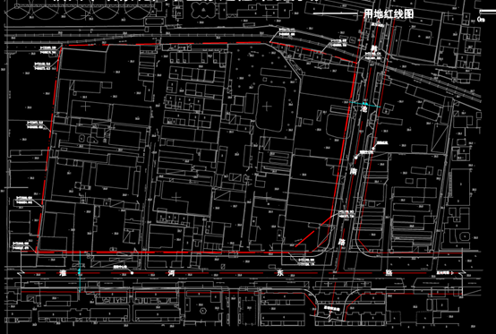 城市规划CAD图纸-用地红线示意图