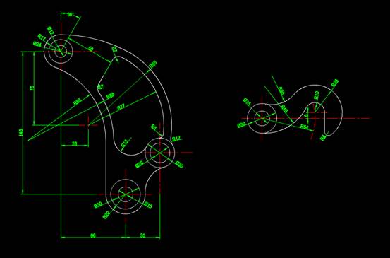 CAD图纸设计方案-机械零部件加工CAD图纸