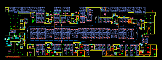 某车库的CAD建筑设计平面图