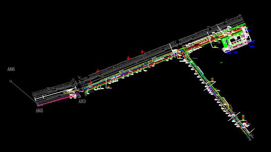 修改路径管网的CAD设计施工图