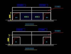 佛山市佳洁斯门业有限公司-车间改造的CAD结构设计图