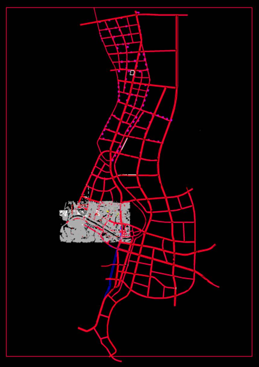养老设施服务用地城市规划CAD图纸