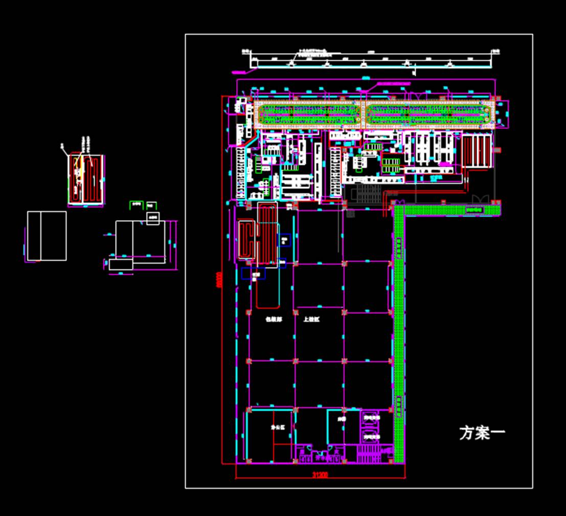 工业建筑设备地基CAD建筑设计方案