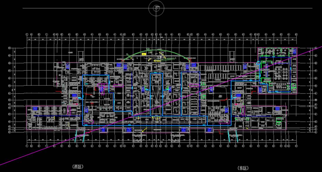 建筑设计图纸电力电气医技楼综合布线信息发布屏信息点图CAD电力系统图