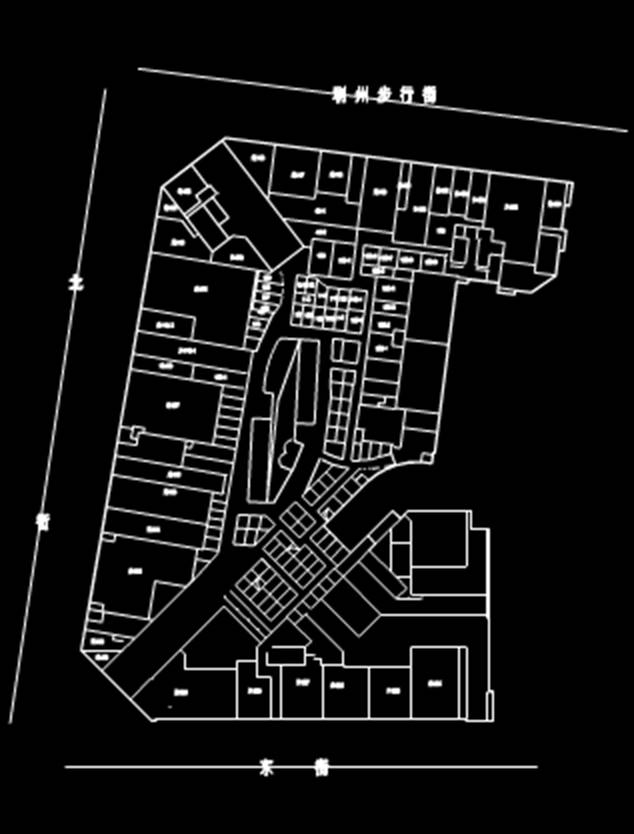 建筑设计图纸之住宅实测CAD图形