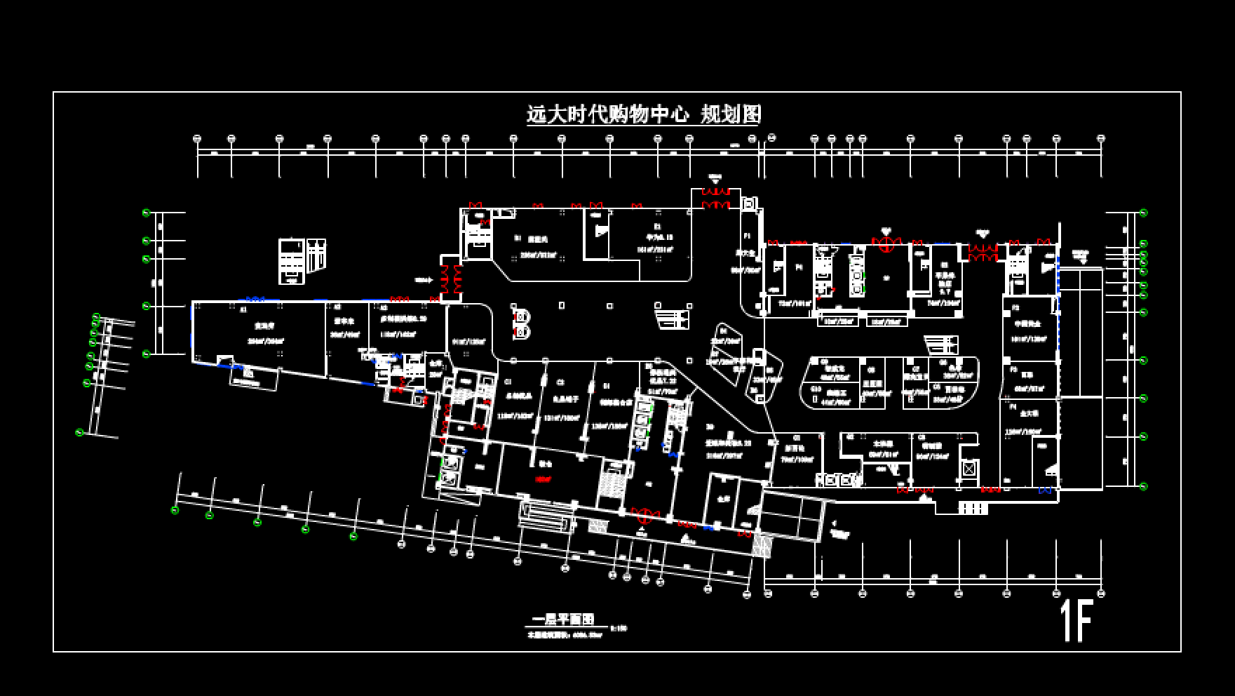 购物广场的CAD建筑结构图