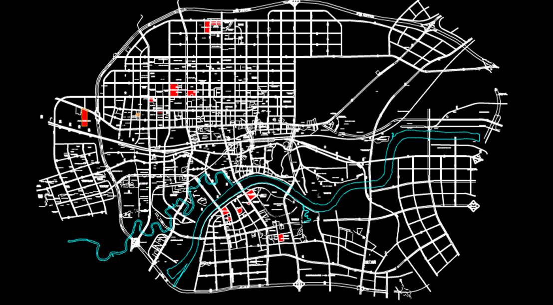 某地经营性土地出让计划城市规划CAD图纸